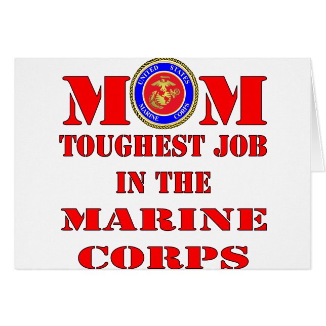USMC Marine Mam Tuurste baan in het mariene Korps (Voorkant Horizontaal)
