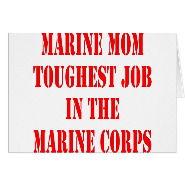 USMC MOM-zwaarste taak in het mariene corps (Voorkant Horizontaal)