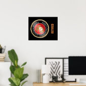 USMC Poster in ruste (Thuiskantoor)