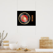 USMC Poster in ruste (Keuken)