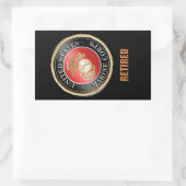 USMC Rechthoek Stickers (Tas)