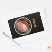 USMC Rechthoek Stickers (Envelop)
