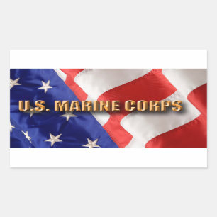 USMC Rechthoek Stickers