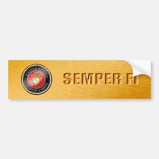 USMC Semper Fi-Bumpersticker Bumpersticker (Voorkant)