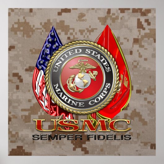 USMC Semper Fi [Special Edition] [3D] Poster (Voorkant)