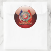 USMC Semper Fi [Special Edition] [3D] Ronde Sticker (Tas)