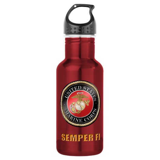 USMC Semper Fi-waterflesje Waterfles (Voorkant)