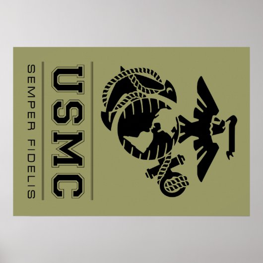 USMC Semper Fidelis [Semper Fi] Poster (Voorkant)