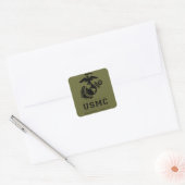 USMC Semper Fidelis [Semper Fi] Vierkante Sticker (Envelop)