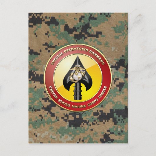 USMC Special Operations Command (MARSOC) [3D] Briefkaart (Voorkant)