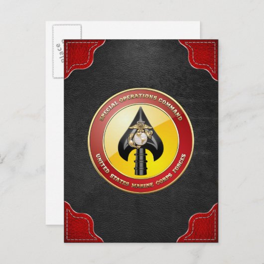 USMC Special Operations Command (MARSOC) [3D] Briefkaart (Voorkant / Achterkant)