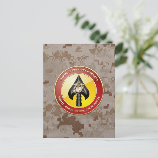 USMC Special Operations Command (MARSOC) [3D] Briefkaart (Staand voorkant)