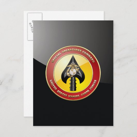 USMC Special Operations Command (MARSOC) [3D] Briefkaart (Voorkant / Achterkant)