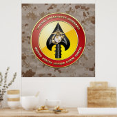 USMC Special Operations Command (MARSOC) [3D] Poster (Keuken)