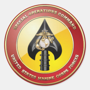 USMC Special Operations Command (MARSOC) [3D] Ronde Sticker