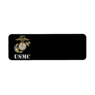 USMC [stencil] Etiket