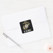 USMC [stencil] Vierkante Sticker (Envelop)