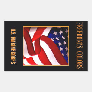 USMC-Sticker Rechthoekige Sticker