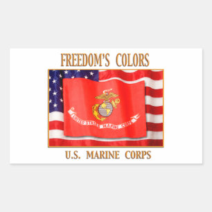 USMC-Sticker Rechthoekige Sticker