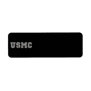 USMC [tekst roesten] Etiket