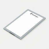 USMC "The Few, The Proud" stapelde zwarte Logo Post-it® Notes (Schuin)