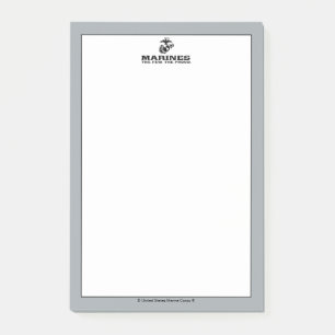USMC "The Few, The Proud" stapelde zwarte Logo Post-it® Notes