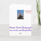 USMC-Wenskaart Kaart (Achterkant)