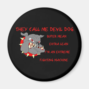 USMC Ze noemen me duivel-hond Magneet