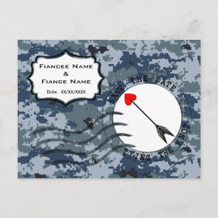 USN Marine Save the Date & Pijl Aankondigingskaart