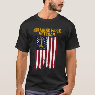 Usns Kanawha T-AO-196 aanvulling Oiler Schip Vet T-shirt