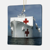 USNS Mercy Hospital Ship Keramisch Ornament (Links)