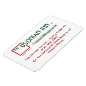 Usonian en magnets flexibles personnalisés (Côté Gauche)