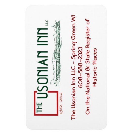 Usonian in aangepaste flexibele magneten (Verticaal)