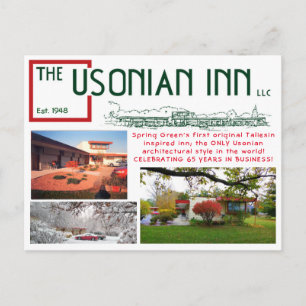 Usonian Inn Anniversary Post card Briefkaart