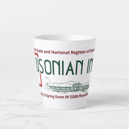 Usonian Inn Latte Mug (Devant)