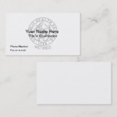 USPHS Cartes de visite retraités (Devant / Derrière)