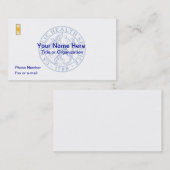 USPHS Ensign Carte de visite (Devant / Derrière)