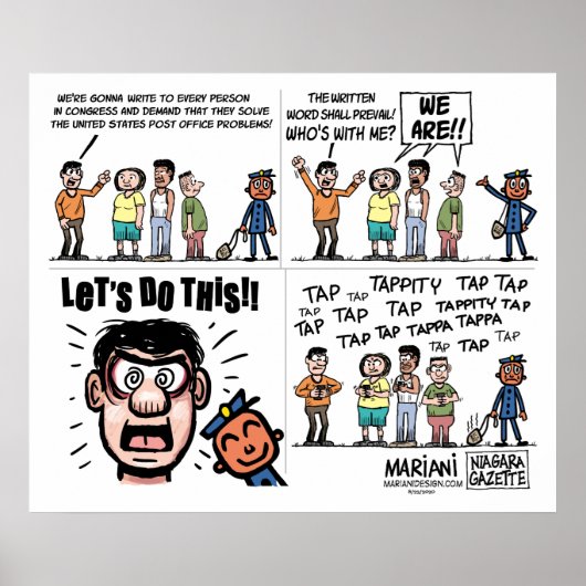 USPS Editorial Cartoon Poster (Voorkant)