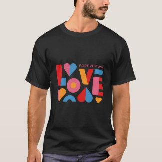 USPS Forever USA Liefde T-shirt