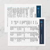 USPTO Quick Reference Kaart (Voorkant / Achterkant)