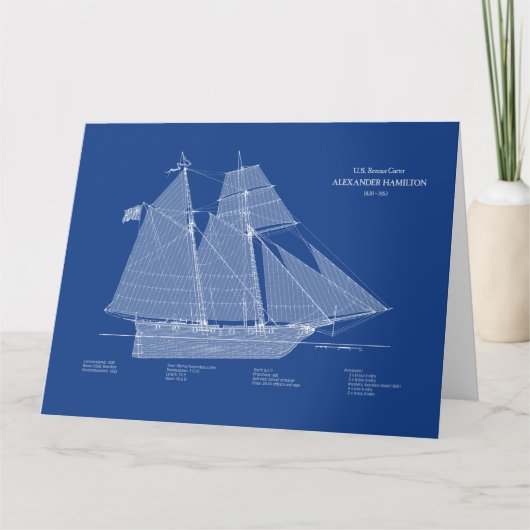 USRC Alexander Hamilton - ABD Bedankkaart (Voorkant)