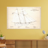 USRC Alexander Hamilton - SBD Canvas Afdruk (Insitu (Woonkamer))
