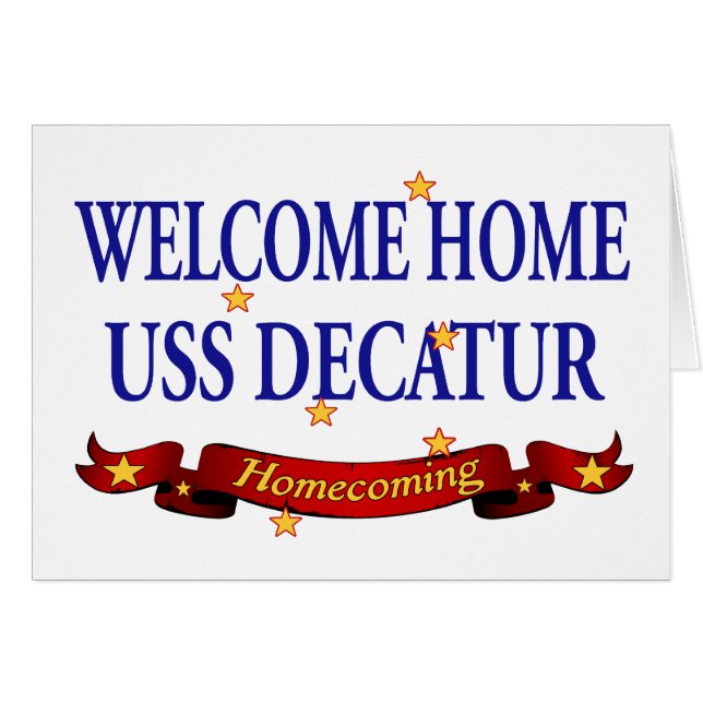 USS à la maison bienvenu Decatur (Devant horizontal)