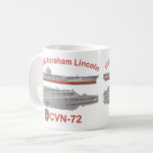 USS Abraham Lincoln CVN-72 Koffiemok (Voorkant links)