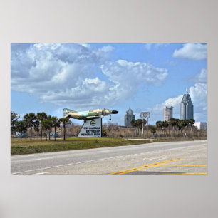 USS Alabama Battleship Memorial Park Bord Poster