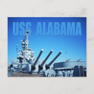 USS Alabama (BB-60), Mobiel, AL Briefkaart