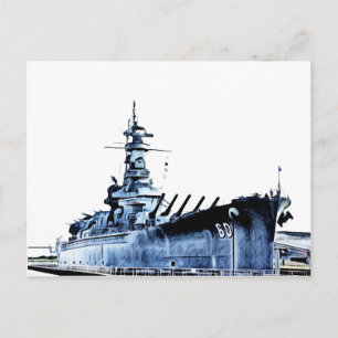 USS Alabama slagschip Memorial Park Briefkaart