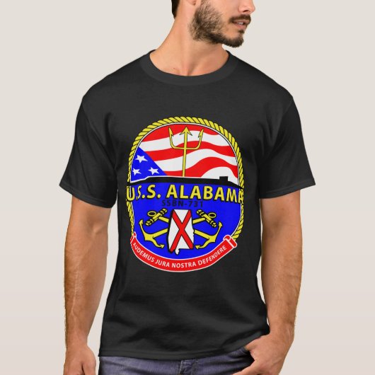 USS Alabama T-shirt (Voorkant)