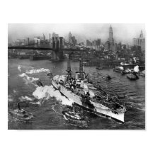 USS Arizona aan de oostrivier - NYC - 1916
