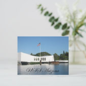 USS Arizona Briefkaart (Staand voorkant)